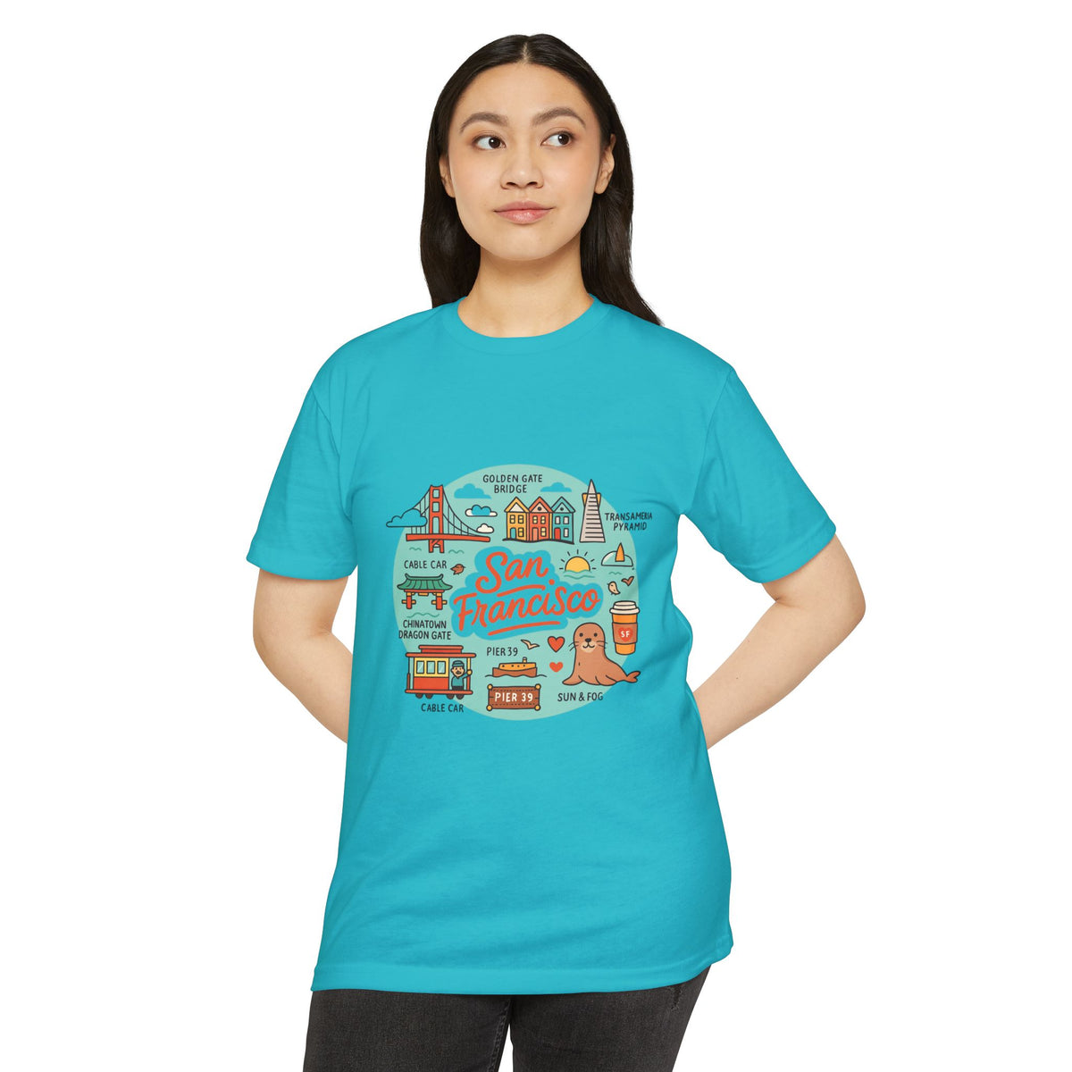 San Francisco Souvenir T-Shirt – Vintage City Travel Graphic