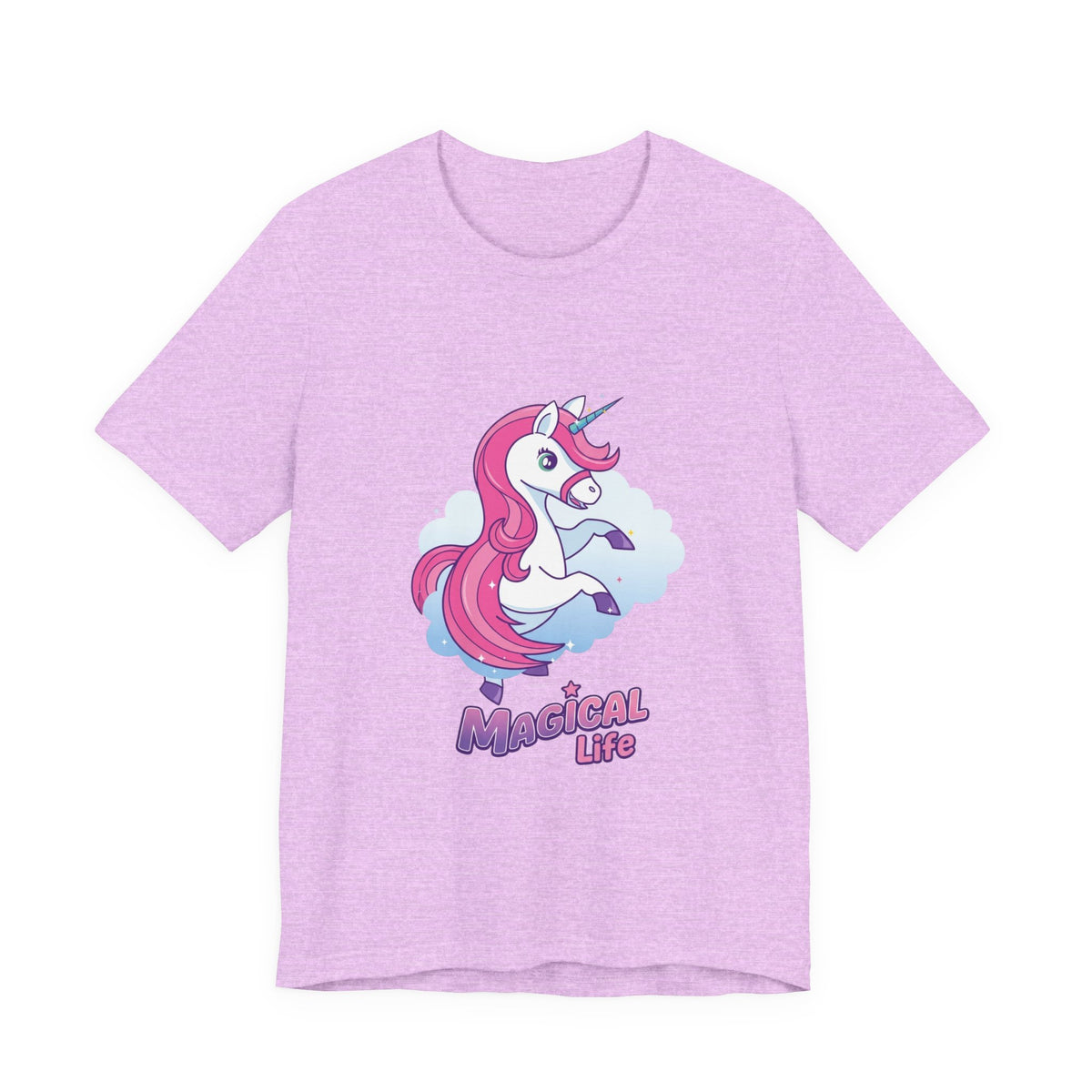 Magical Life Unicorn Tee - Cute Pink Unicorn Graphic T-Shirt for Kids & Teens