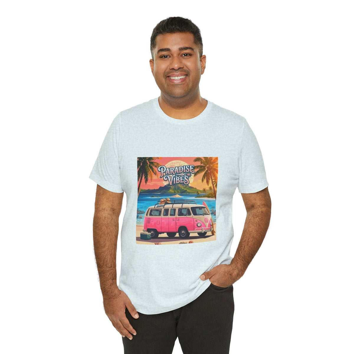Paradise Vibes Beach Van T-Shirt