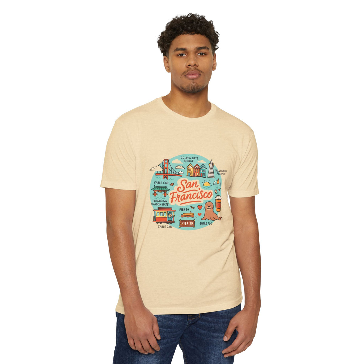 San Francisco Souvenir T-Shirt – Vintage City Travel Graphic