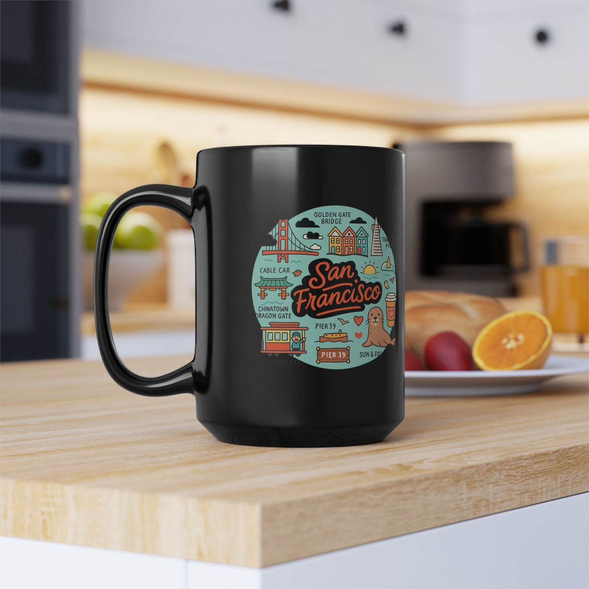 Black Mug, 15oz