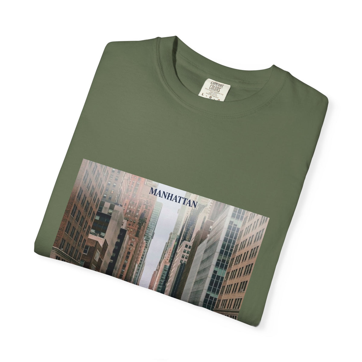 Manhattan Street Photo T-Shirt — Vintage NYC Cityscape Tee