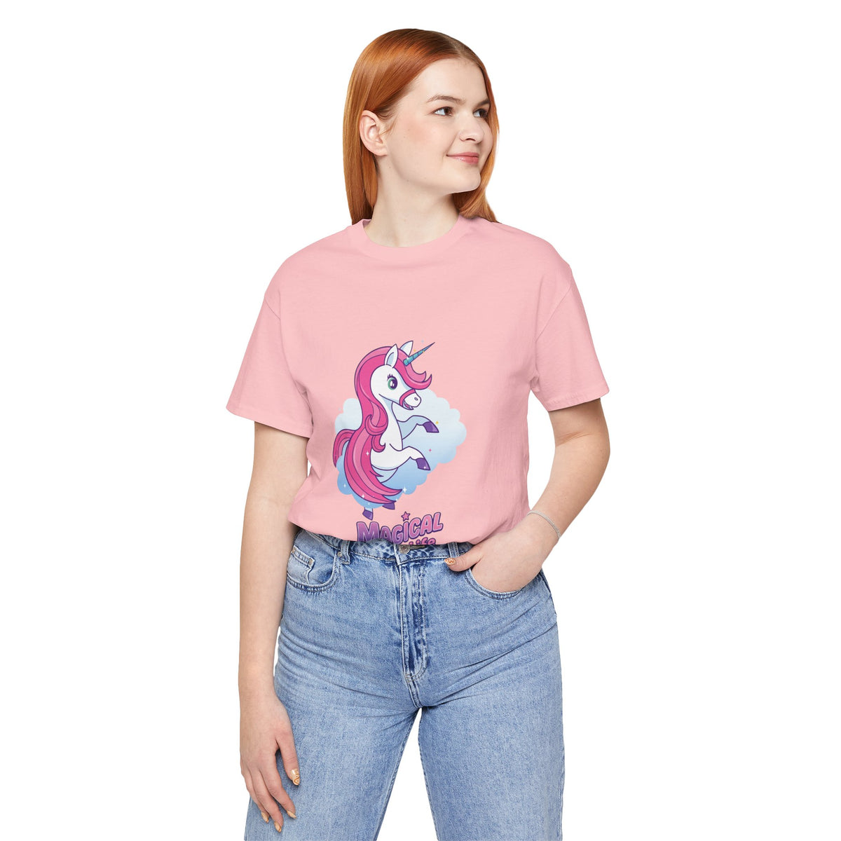 Magical Life Unicorn Tee - Cute Pink Unicorn Graphic T-Shirt for Kids & Teens