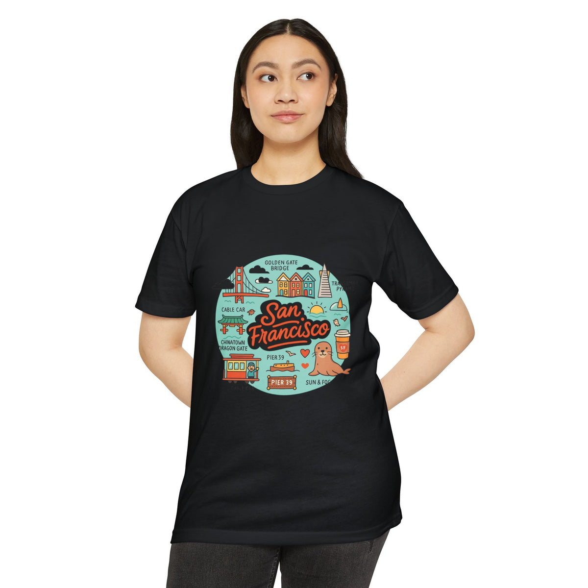 San Francisco Souvenir T-Shirt – Vintage City Travel Graphic