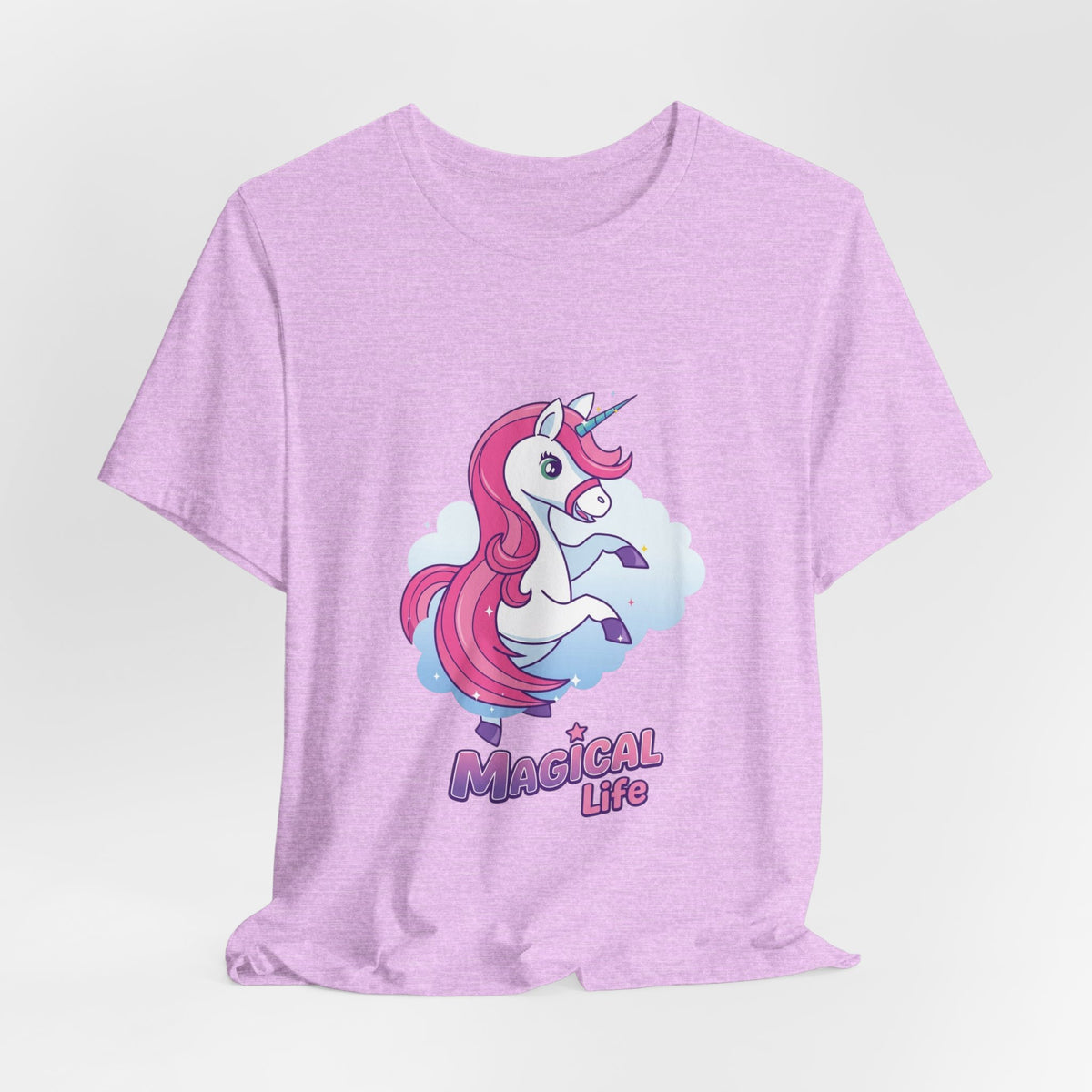 Magical Life Unicorn Tee - Cute Pink Unicorn Graphic T-Shirt for Kids & Teens