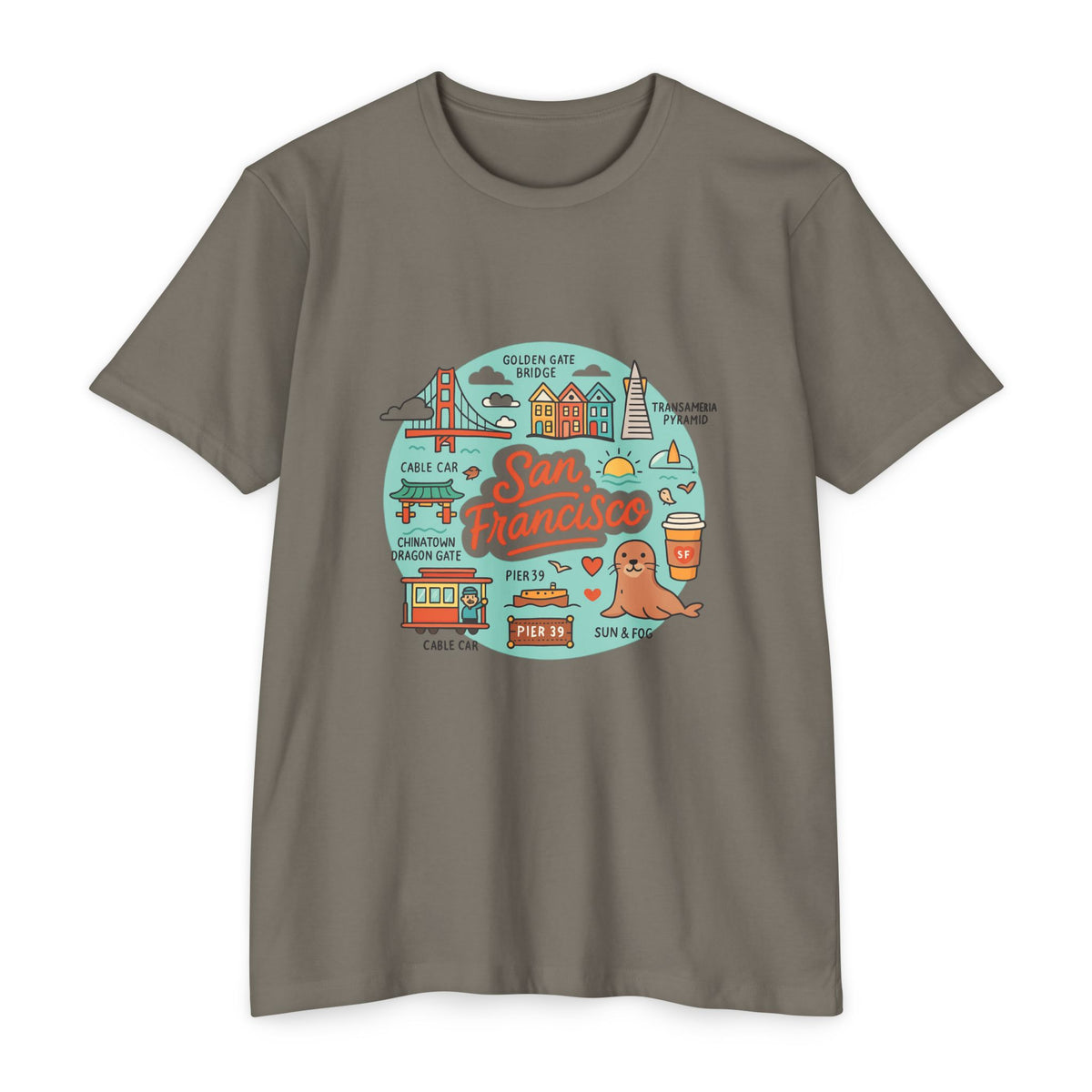 San Francisco Souvenir T-Shirt – Vintage City Travel Graphic