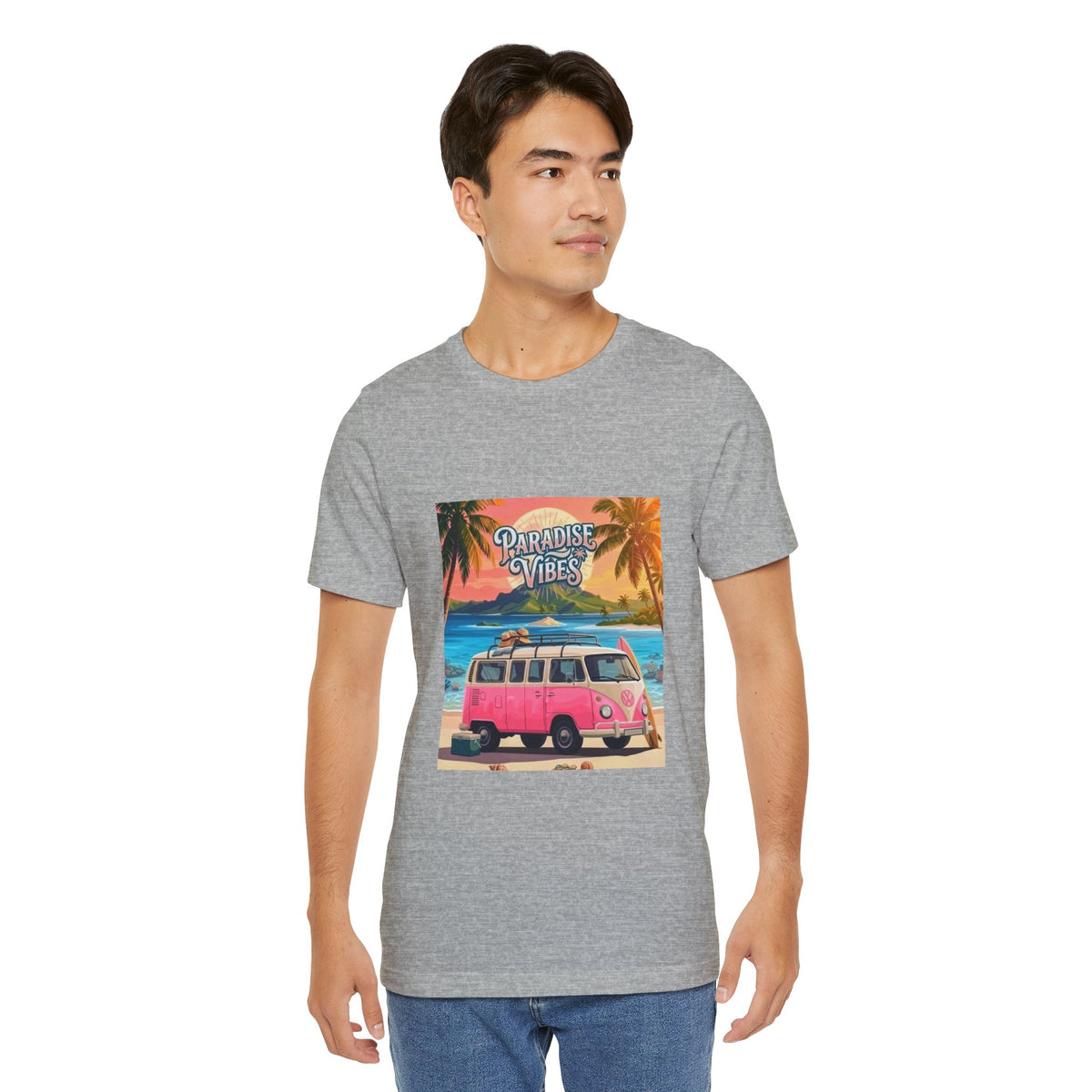 Paradise Vibes Beach Van T-Shirt