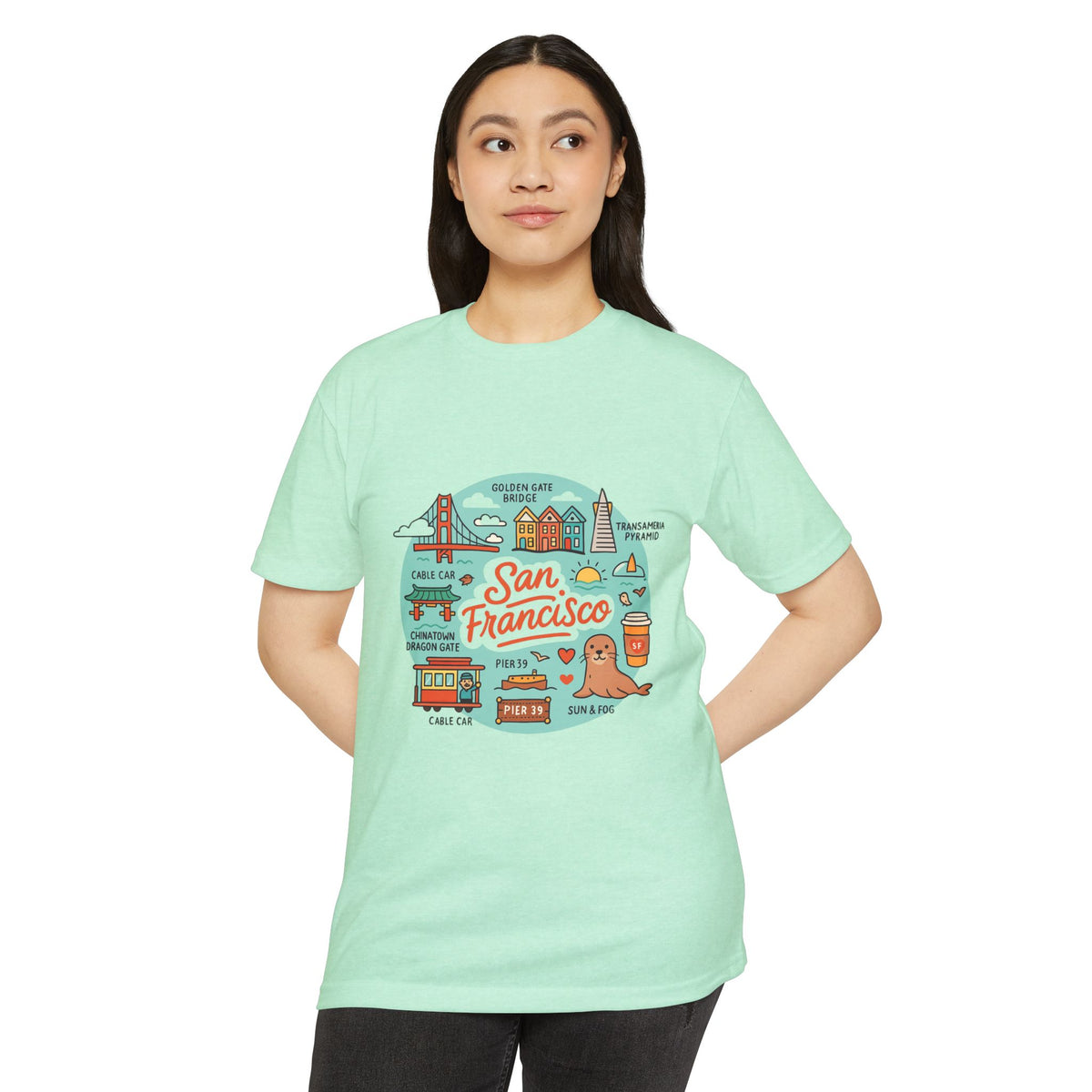 San Francisco Souvenir T-Shirt – Vintage City Travel Graphic