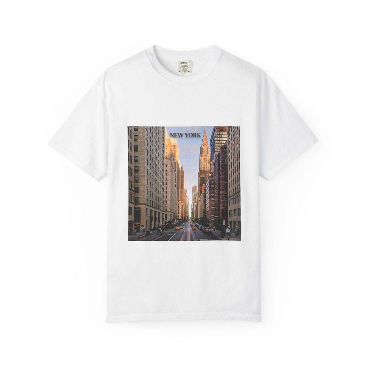 New York City Street Photo T-Shirt — Urban Sunset Skyline Tee