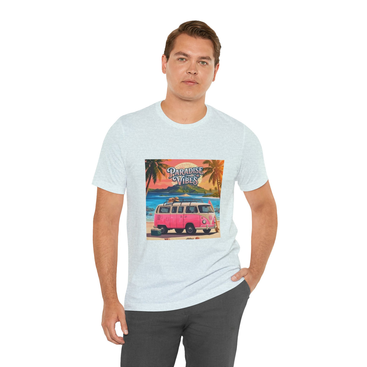Paradise Vibes Beach Van T-Shirt