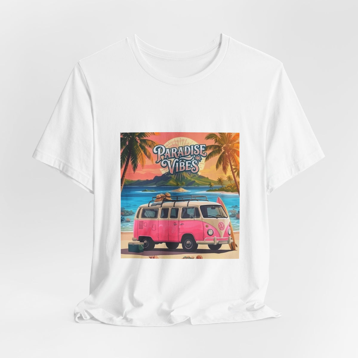 Paradise Vibes Beach Van T-Shirt