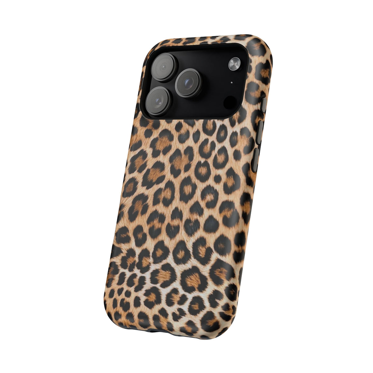 Classic Leopard Print Magnetic Phone Case — Impact-Resistant Protective Cover