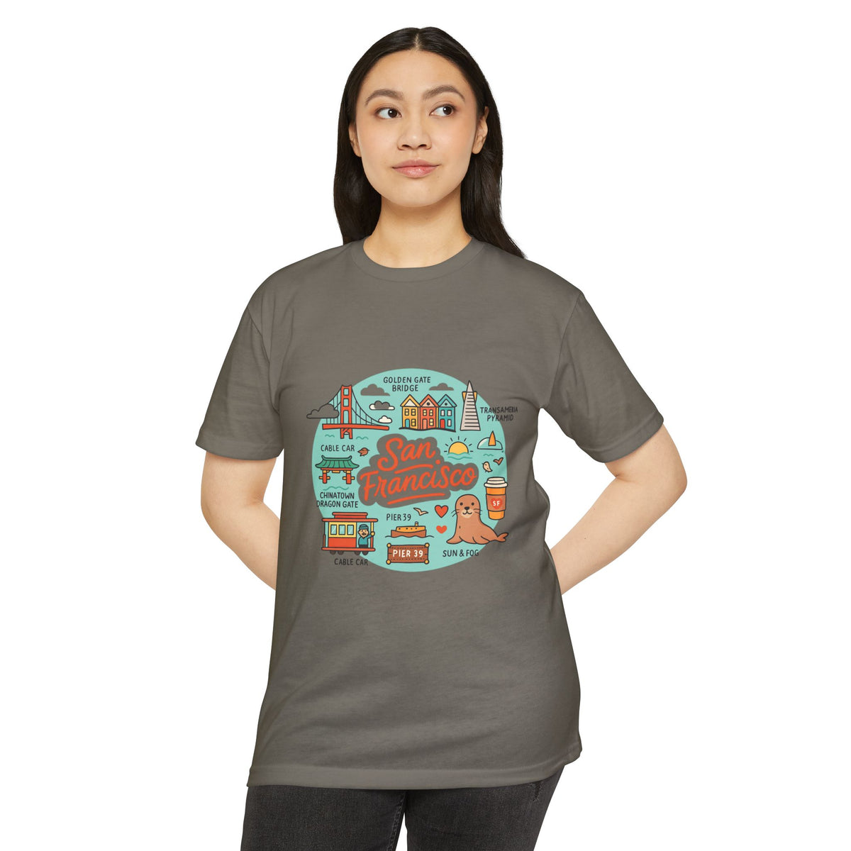 San Francisco Souvenir T-Shirt – Vintage City Travel Graphic