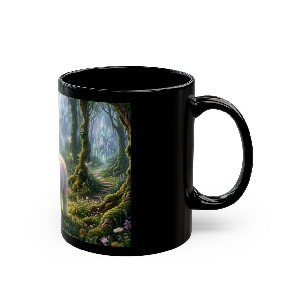 Magical Pastel Unicorn Forest Mug — Cute Rainbow Unicorn Coffee Cup (11oz, 15oz)