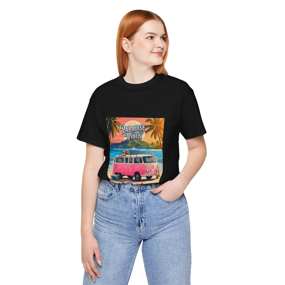 Paradise Vibes Beach Van T-Shirt