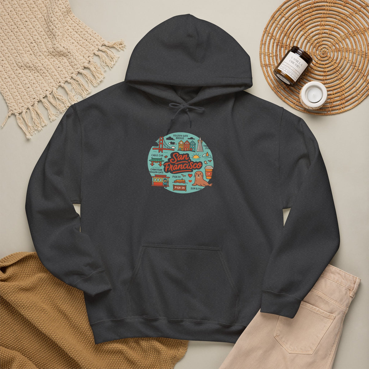 San Francisco Travel Graphic Hoodie