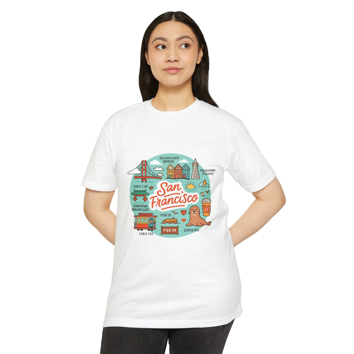 San Francisco Souvenir T-Shirt – Vintage City Travel Graphic