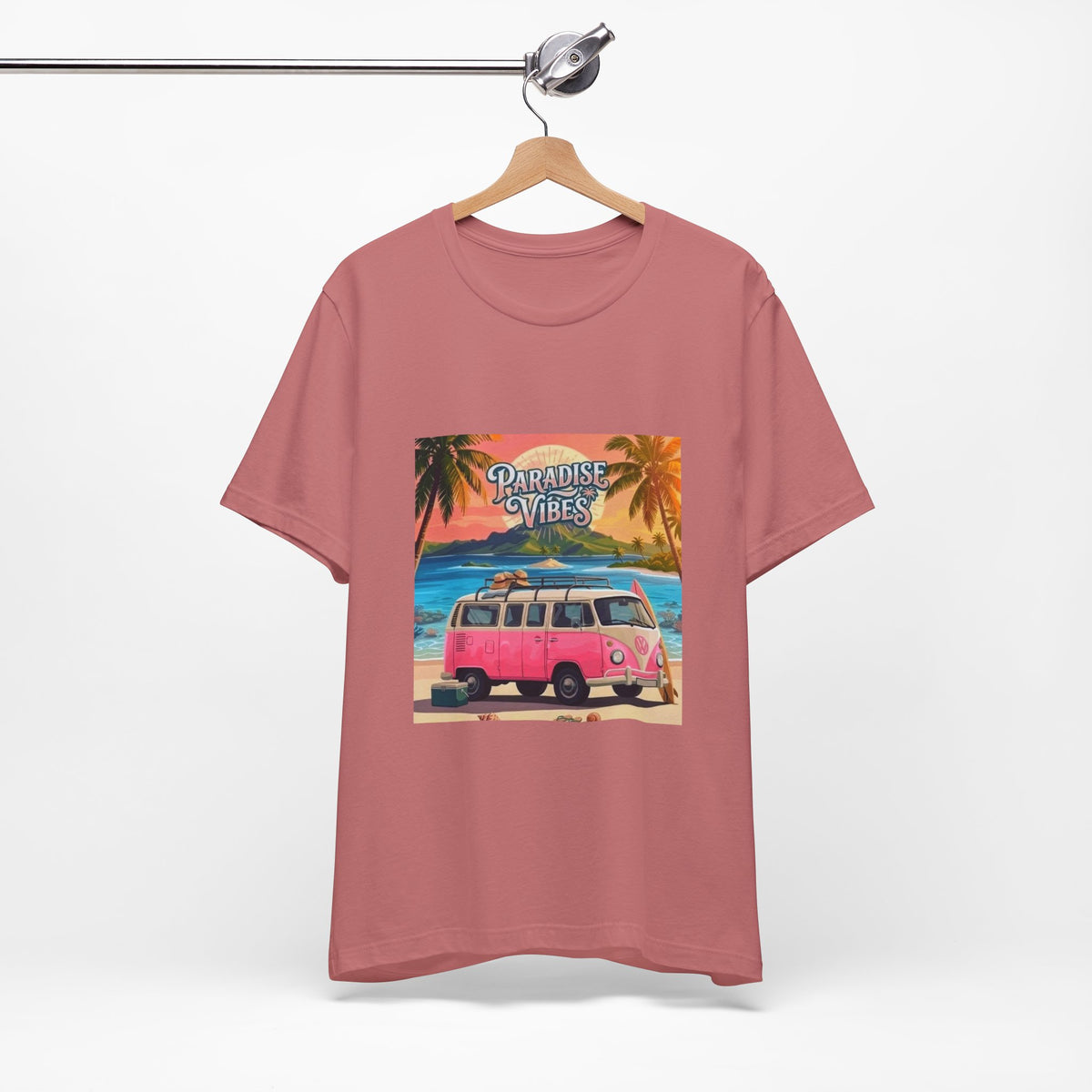 Paradise Vibes Beach Van T-Shirt