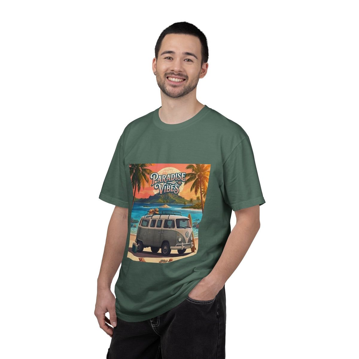 Paradise Vibes Surf Van Men T-Shirt