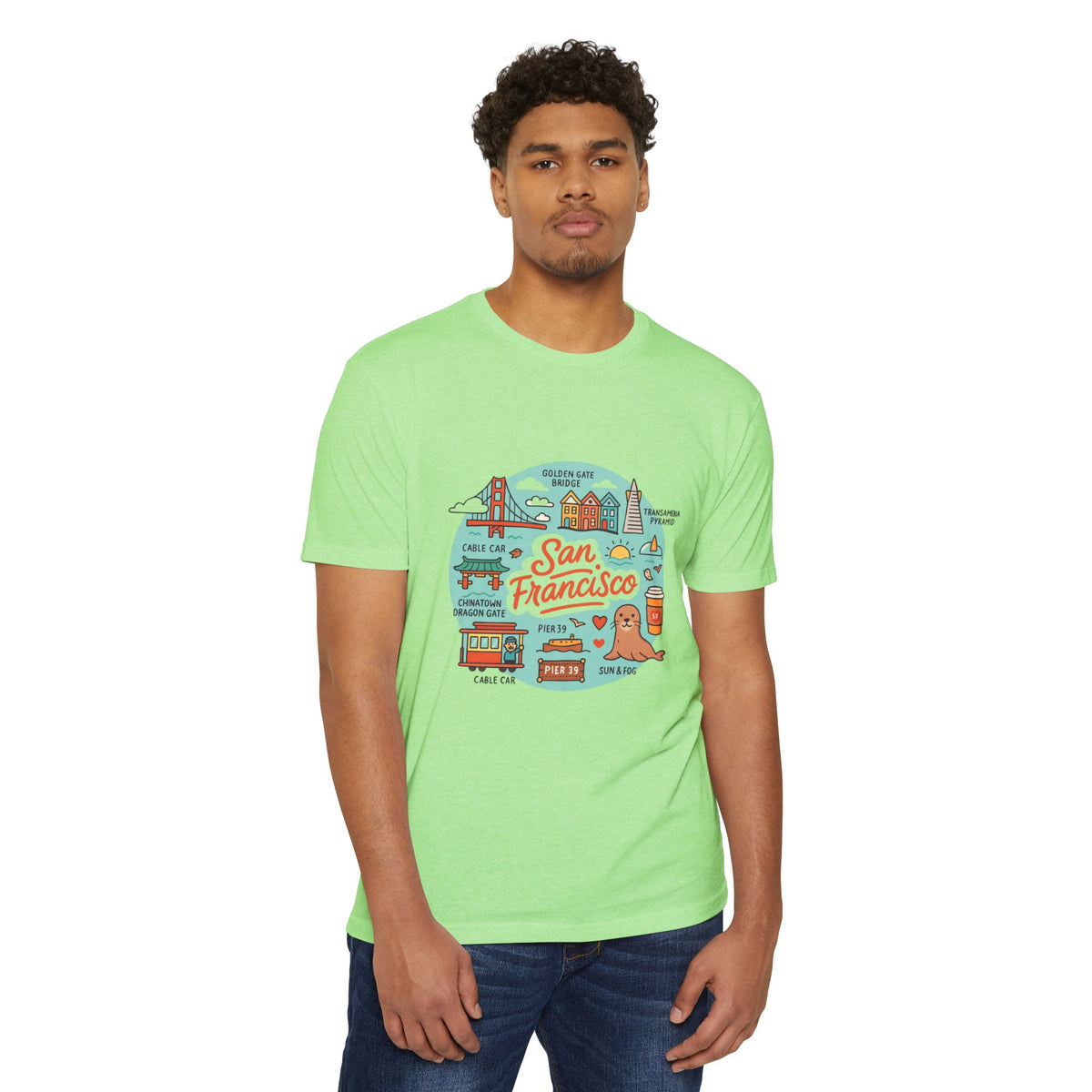 San Francisco Souvenir T-Shirt – Vintage City Travel Graphic