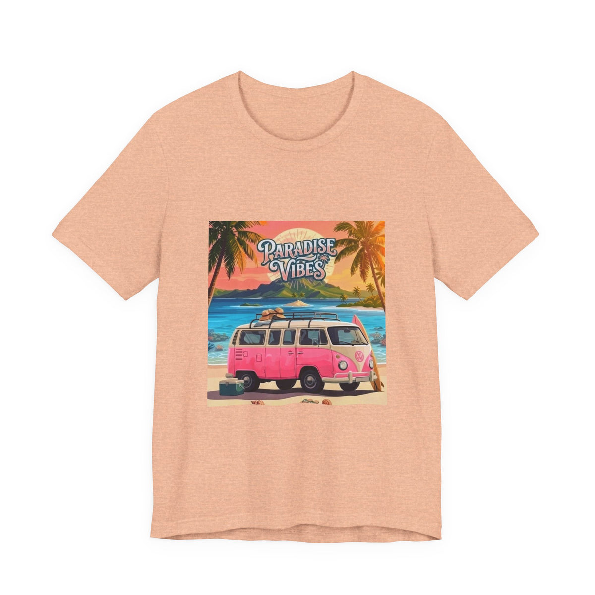 Paradise Vibes Beach Van T-Shirt
