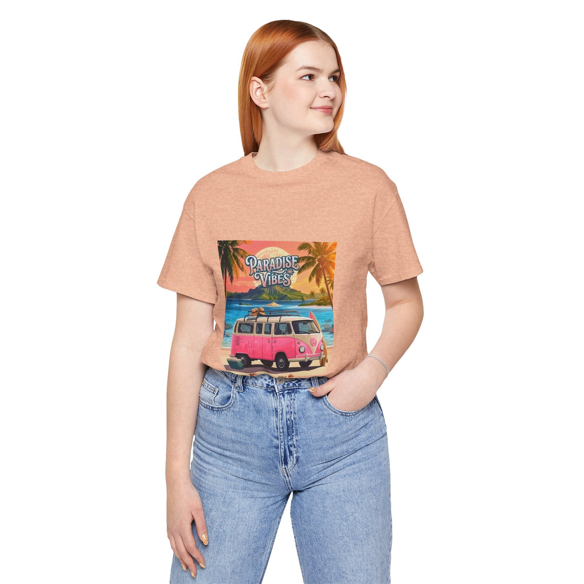 Paradise Vibes Beach Van T-Shirt
