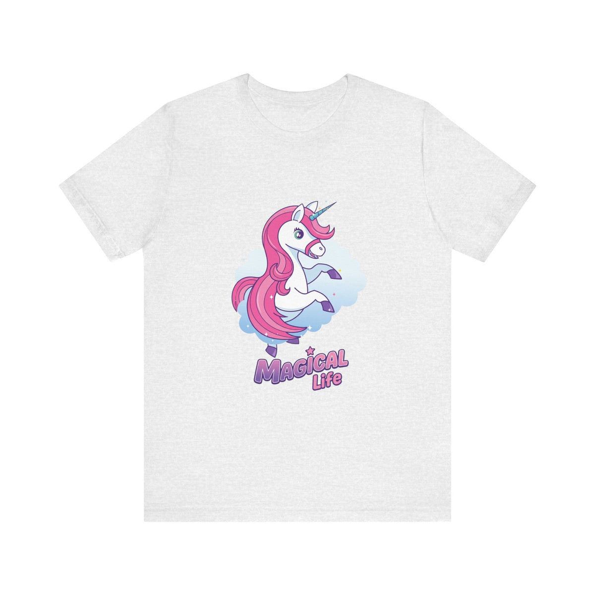 Magical Life Unicorn Tee - Cute Pink Unicorn Graphic T-Shirt for Kids & Teens