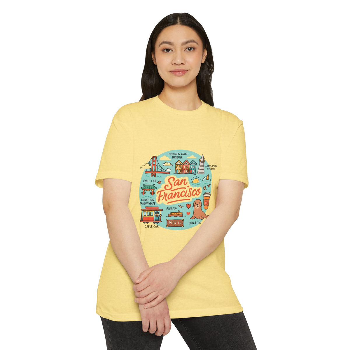 San Francisco Souvenir T-Shirt – Vintage City Travel Graphic