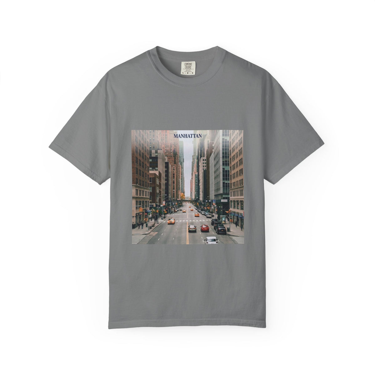 Manhattan Street Photo T-Shirt — Vintage NYC Cityscape Tee