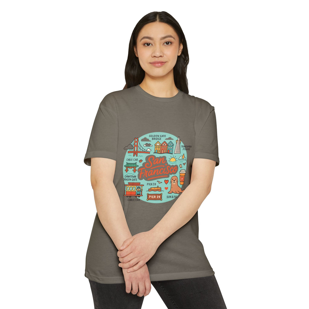 San Francisco Souvenir T-Shirt – Vintage City Travel Graphic