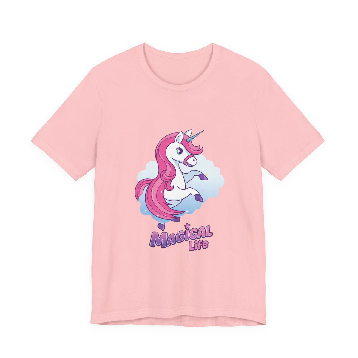 Magical Life Unicorn Tee - Cute Pink Unicorn Graphic T-Shirt for Kids & Teens