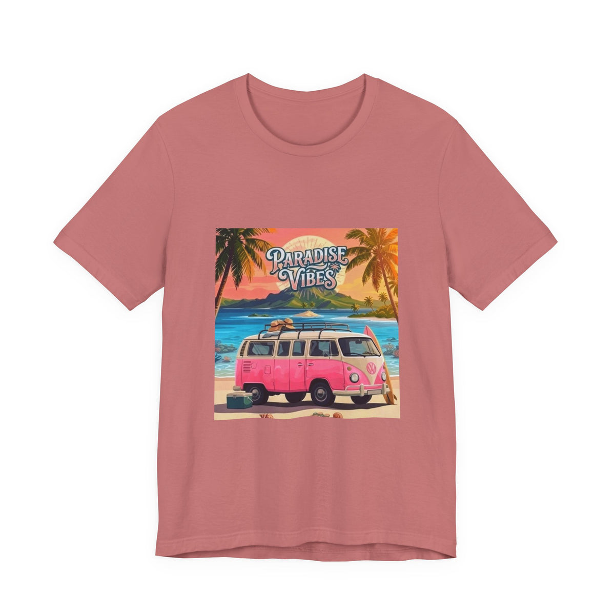 Paradise Vibes Beach Van T-Shirt