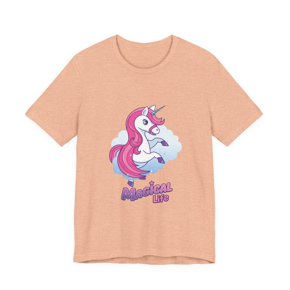 Magical Life Unicorn Tee - Cute Pink Unicorn Graphic T-Shirt for Kids & Teens
