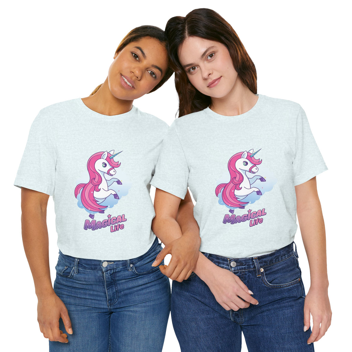 Magical Life Unicorn Tee - Cute Pink Unicorn Graphic T-Shirt for Kids & Teens